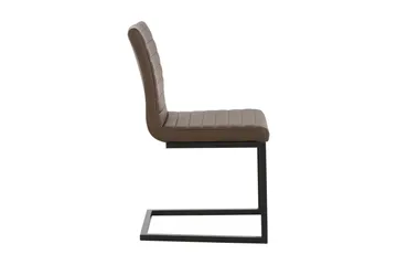 Kjøkkenstol Sandra 2-pk - PU/Brun/Metall - Møbler - Stoler - Spisestuestoler & kjøkkenstoler