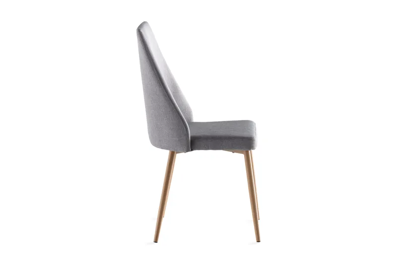 Kjøkkenstol Vemund - Lysegrå/Eik - Møbler - Stoler - Spisestuestoler & kjøkkenstoler