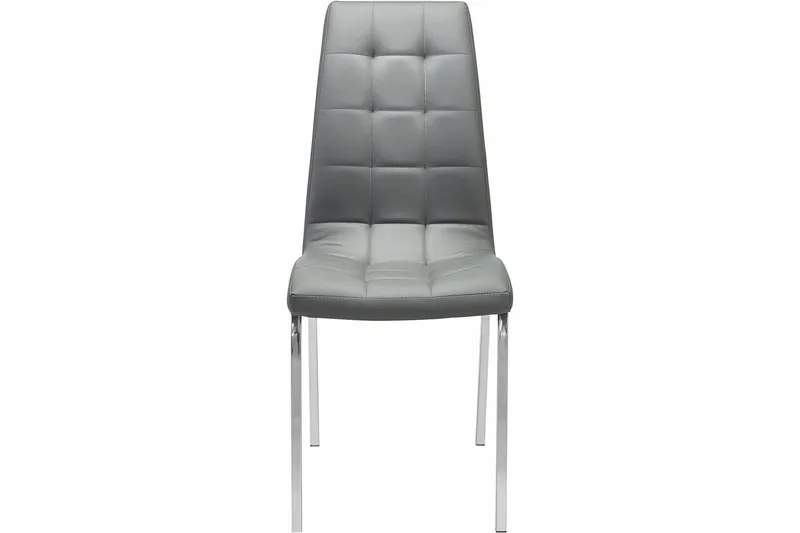 Laima Spisestol Kunstlær 2-pk - Grå - Møbler - Stoler - Spisestuestoler & kjøkkenstoler