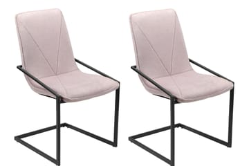 Lamallola Spisestol - Sølv/Svart - Møbler - Stoler - Spisestuestoler & kjøkkenstoler