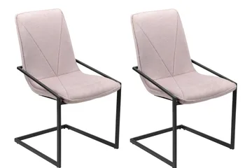 Lamallola Spisestol - Sølv/Svart - Møbler - Stoler - Spisestuestoler & kjøkkenstoler