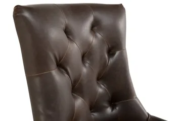 Lenestol Hermione Kunstlær - Brun - Møbler - Stoler - Spisestuestoler & kjøkkenstoler