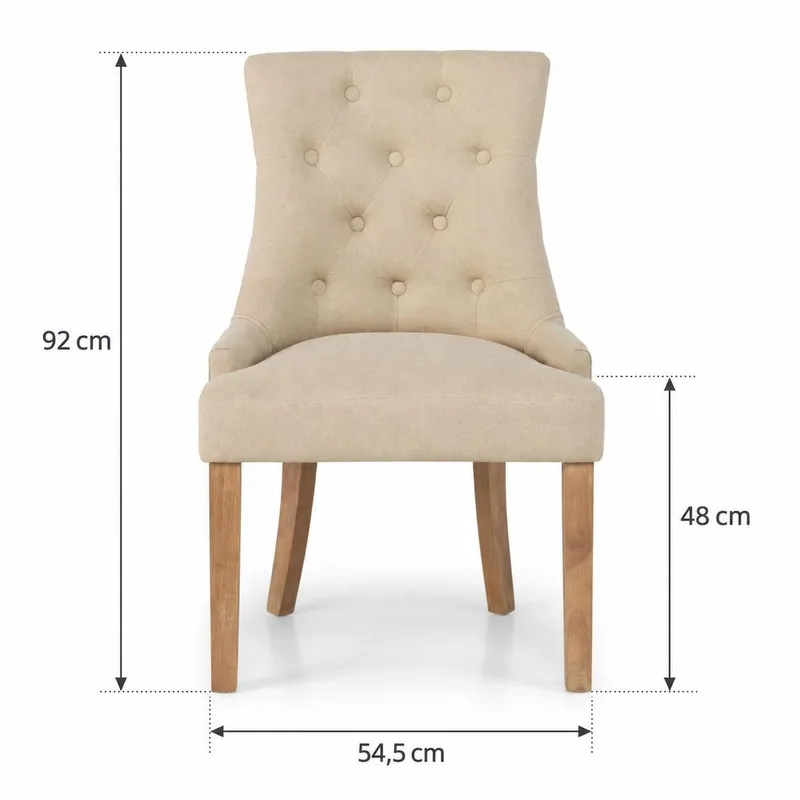 Lenestol Ophelia - Beige/vintage - Møbler - Stoler - Spisestuestoler & kjøkkenstoler