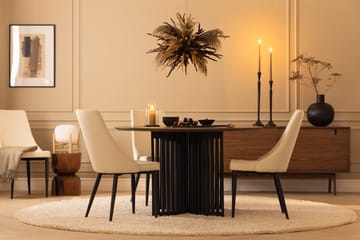 Leone Spisestol - Svart/Beige - Møbler - Stoler - Spisestuestoler & kjøkkenstoler