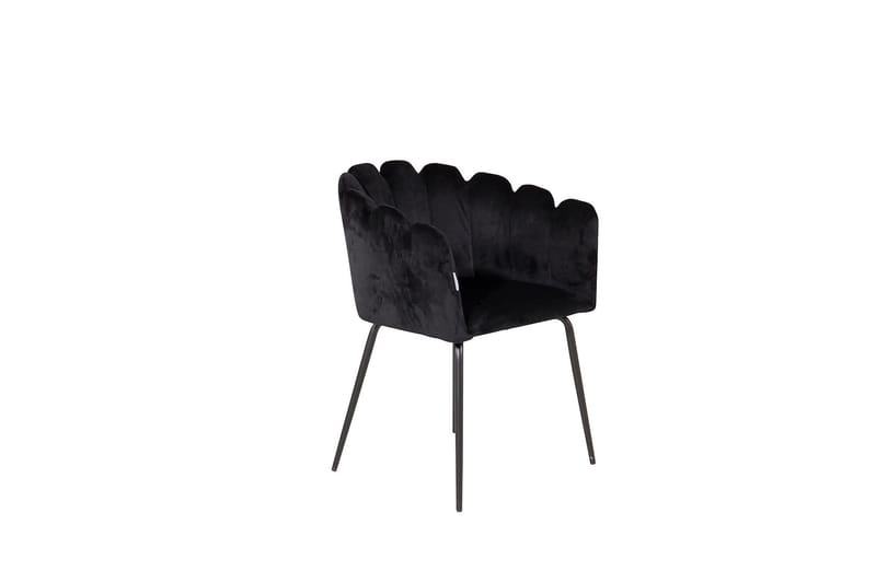 Limhamn Karmstol Fløyel, Svart