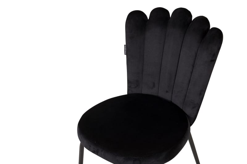 Limhamn Karmstol Fløyel - Svart - Møbler - Stoler - Spisestuestoler & kjøkkenstoler