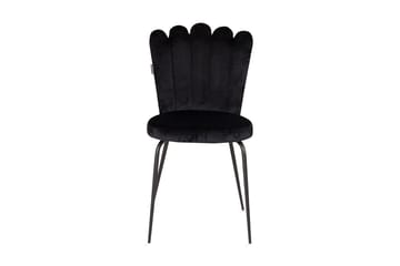 Limhamn Karmstol Fløyel - Svart - Møbler - Stoler - Spisestuestoler & kjøkkenstoler