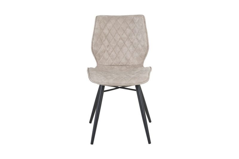 Lisle Spisestol i Kunstlær med Eukalyptuslook - Beige - Møbler - Stoler - Spisestuestoler & kjøkkenstoler
