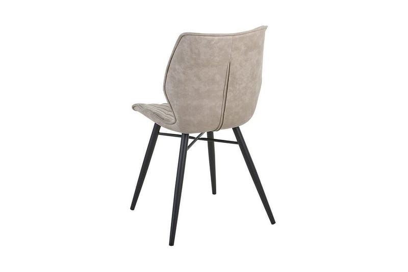 Lisle Spisestol i Kunstlær med Eukalyptuslook - Beige - Møbler - Stoler - Spisestuestoler & kjøkkenstoler