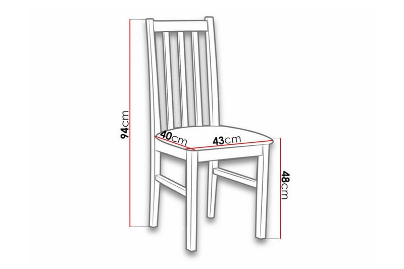 Lufti Matstol Black/Wood - Møbler - Stoler - Spisestuestoler & kjøkkenstoler