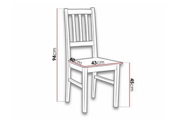 Lufti Matstol Black/Wood - Møbler - Stoler - Spisestuestoler & kjøkkenstoler