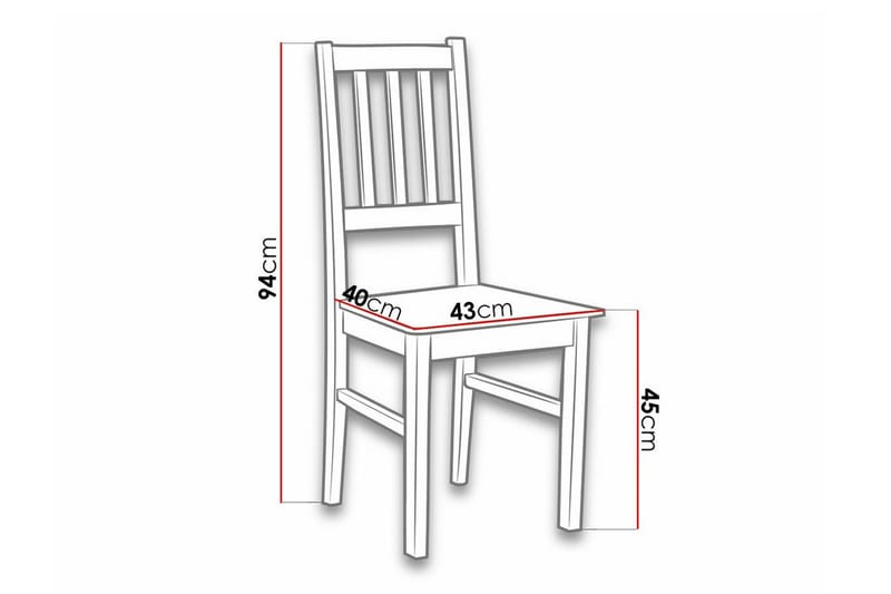 Lufti Matstol Black/Wood - Møbler - Stoler - Spisestuestoler & kjøkkenstoler
