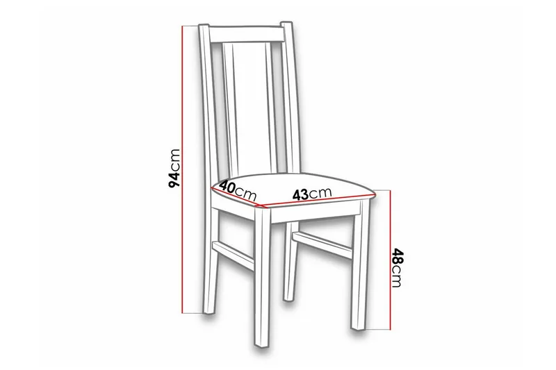 Lufti Matstol Black/Wood - Møbler - Stoler - Spisestuestoler & kjøkkenstoler