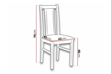 Lufti Matstol Black/Wood - Møbler - Stoler - Spisestuestoler & kjøkkenstoler