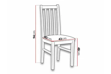 Lufti Matstol White/Black - Møbler - Stoler - Spisestuestoler & kjøkkenstoler