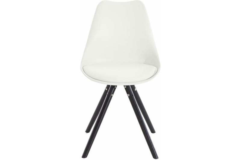 Malik Spisestol Kunstlær 2-pk - Hvit/Eik - Møbler - Stoler - Spisestuestoler & kjøkkenstoler