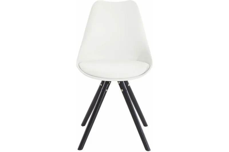 Malik Spisestol Kunstlær 2-pk - Hvit/Eik - Møbler - Stoler - Spisestuestoler & kjøkkenstoler