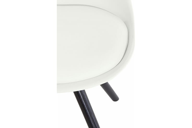 Malik Spisestol Kunstlær 2-pk - Hvit/Eik - Møbler - Stoler - Spisestuestoler & kjøkkenstoler