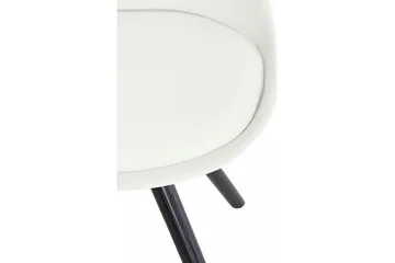 Malik Spisestol Kunstlær 2-pk - Hvit/Eik - Møbler - Stoler - Spisestuestoler & kjøkkenstoler