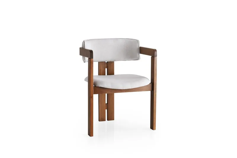 Mamuna Karmstol - Valnøtt - Møbler - Stoler - Spisestuestoler & kjøkkenstoler