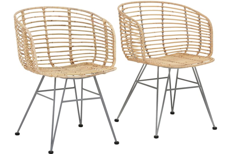 Marlee Karmstol - Natur - Møbler - Stoler - Spisestuestoler & kjøkkenstoler