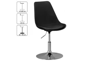 Mateel Stol - Svart - Møbler - Stoler - Spisestuestoler & kjøkkenstoler