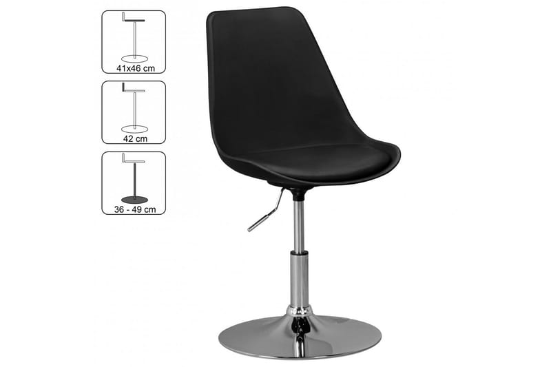 Mateel Stol - Svart - Møbler - Stoler - Spisestuestoler & kjøkkenstoler