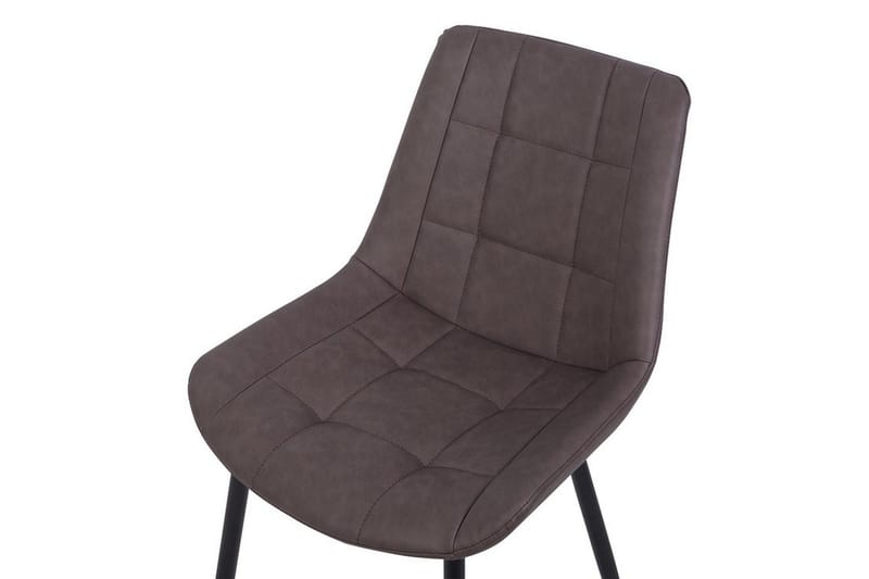 Melrose Design Spisestol i Kunstlær - Brun - Møbler - Stoler - Spisestuestoler & kjøkkenstoler