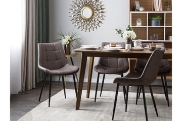 Melrose Design Spisestol i Kunstlær - Brun - Møbler - Stoler - Spisestuestoler & kjøkkenstoler