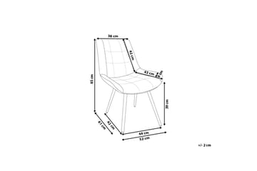 Melrose Stol 2-pk - Brun - Møbler - Stoler - Spisestuestoler & kjøkkenstoler