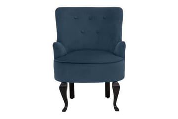 Merit Spisestol Fløyel - Blå - Møbler - Stoler - Lenestoler