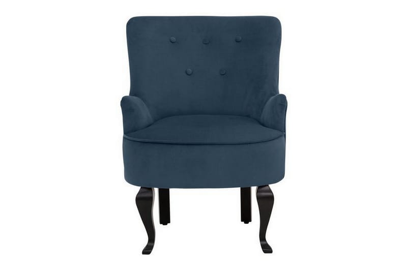 Merit Spisestol Fløyel - Blå - Møbler - Stoler - Lenestoler