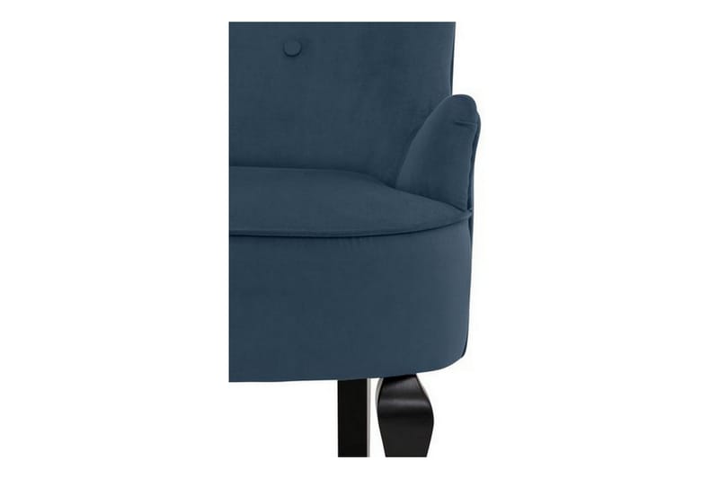 Merit Spisestol Fløyel - Blå - Møbler - Stoler - Lenestoler