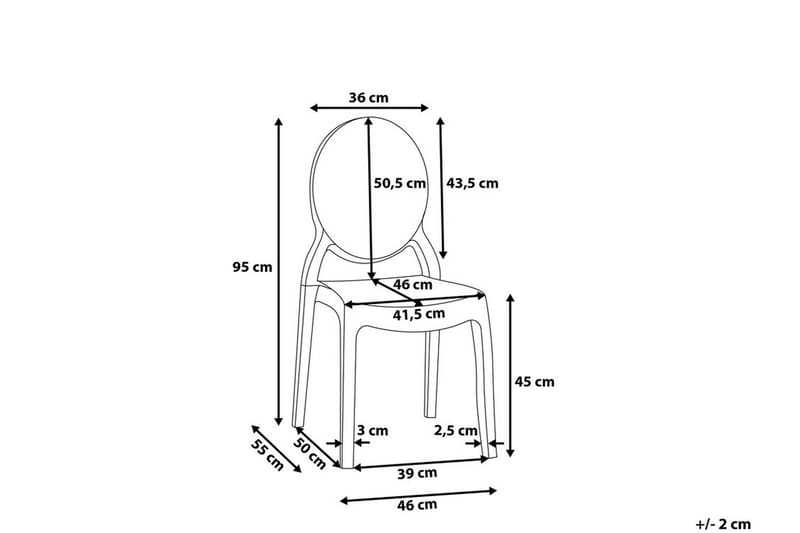 Merton Stol 2-pk - Svart - Møbler - Stoler - Spisestuestoler & kjøkkenstoler