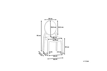 Merton Stol 2-pk - Svart - Møbler - Stoler - Spisestuestoler & kjøkkenstoler