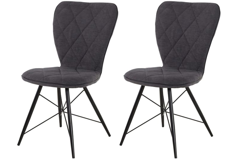 Mimia Spisestol 2-pk - Antrasitt - Møbler - Stoler - Spisestuestoler & kjøkkenstoler