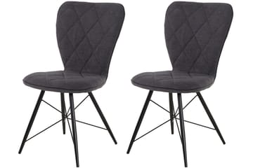 Mimia Spisestol 2-pk - Antrasitt - Møbler - Stoler - Spisestuestoler & kjøkkenstoler