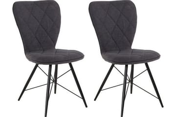 Mimia Spisestol 2-pk - Antrasitt - Møbler - Stoler - Spisestuestoler & kjøkkenstoler