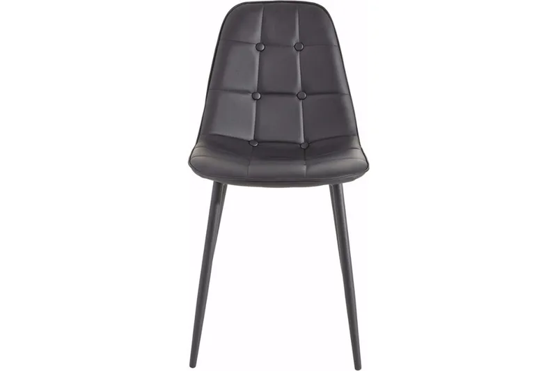 Mireio Kjøkkenstol Kunstlær 2-pk - Svart/Metall - Møbler - Stoler - Spisestuestoler & kjøkkenstoler