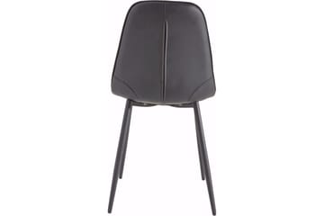 Mireio Kjøkkenstol Kunstlær 2-pk - Svart/Metall - Møbler - Stoler - Spisestuestoler & kjøkkenstoler