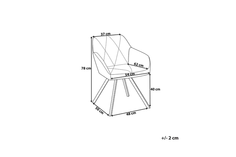 Monee Stol 2-pk - Blå - Møbler - Stoler - Spisestuestoler & kjøkkenstoler