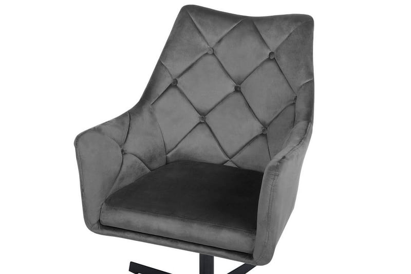 Najor Stol Fløyel - Grå - Møbler - Stoler - Spisestuestoler & kjøkkenstoler