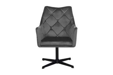 Najor Stol Fløyel - Grå - Møbler - Stoler - Spisestuestoler & kjøkkenstoler