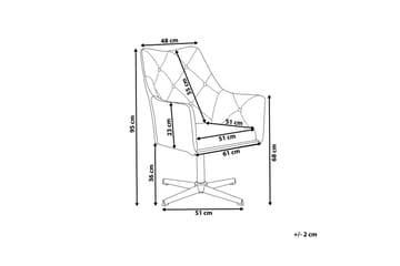 Najor Stol Fløyel - Grå - Møbler - Stoler - Spisestuestoler & kjøkkenstoler