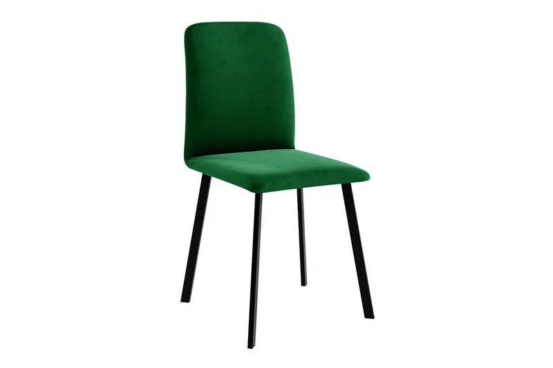 Narberth Spisestol i Fløyel med Metallfinish, Flaskegrønn