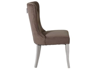 Nasra Kjøkkenstol - Hvit/Grå - Møbler - Stoler - Spisestuestoler & kjøkkenstoler