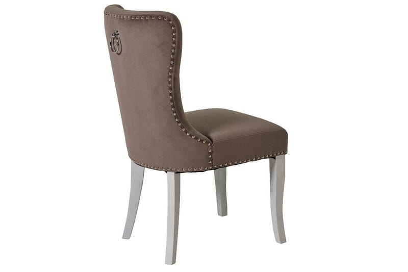 Nasra Kjøkkenstol - Hvit/Grå - Møbler - Stoler - Spisestuestoler & kjøkkenstoler