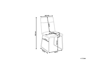 Nevada Stol 2-pk - Grå - Møbler - Stoler - Spisestuestoler & kjøkkenstoler