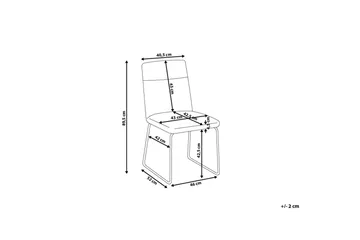 Nevada Stol 2-pk - Grå - Møbler - Stoler - Spisestuestoler & kjøkkenstoler