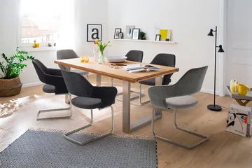 Newcastles Karmstol - Brun/Sølv - Møbler - Stoler - Spisestuestoler & kjøkkenstoler